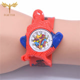 Cartoon Iron Hero Watches For Boy Kids