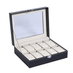 2/3/6/10/12 Grids PU Leather Watch Box