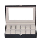 2/3/6/10/12 Grids PU Leather Watch Box