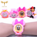 Pink Girls Watch 3d Cartoon Rubber Watches Child