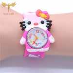 Pink Girls Watch 3d Cartoon Rubber Watches Child