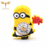 Pink Girls Watch 3d Cartoon Rubber Watches Child