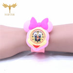 Pink Girls Watch 3d Cartoon Rubber Watches Child