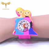 Pink Girls Watch 3d Cartoon Rubber Watches Child