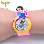 Pink Girls Watch 3d Cartoon Rubber Watches Child