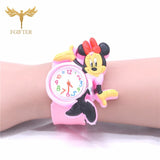 Pink Girls Watch 3d Cartoon Rubber Watches Child