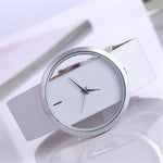 Top Leather Quartz Watch Lady