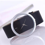 Top Leather Quartz Watch Lady