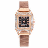 Women Magnet Buckle Square Case