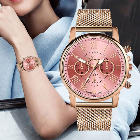 2019 New Woman Watches Analog Gold