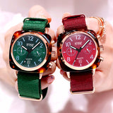 Women Canvas Strap Square Sports Watch