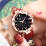 Women Watch Fashion Leather Band Ladies Quartz