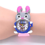 Cute 3D Rabbit Animal Watches for Kids