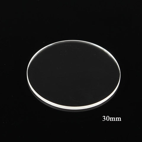 1.2mm Anti scratch Smooth Flat Sapphire Watch Glass Thick Round Transparent Crystal Watch Repair Sapphire Glass 25-38mm