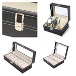 1/2/3/5/6/10/12 Grids PU Leather Watch Box