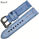 MAIKES Genuine leather watch strap