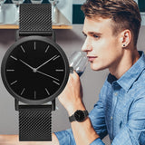 Men Full Steel Quartz Watch