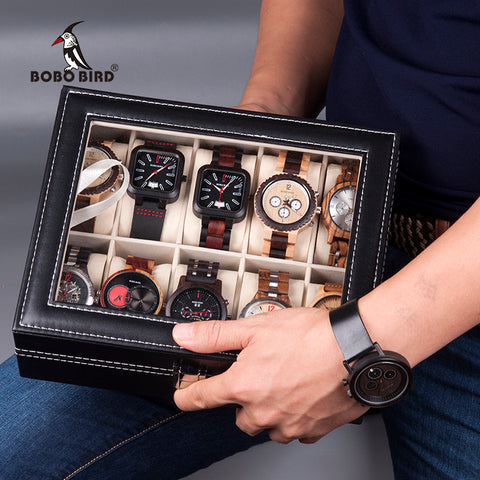 BOBO BIRD Leatherette Wrist Watch Display Box