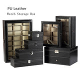 Wholesale PU Leather Watch Box Black