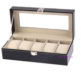 Wholesale PU Leather Watch Box Black