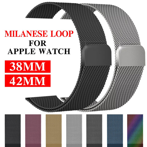 Milanese loop strap for apple watch band