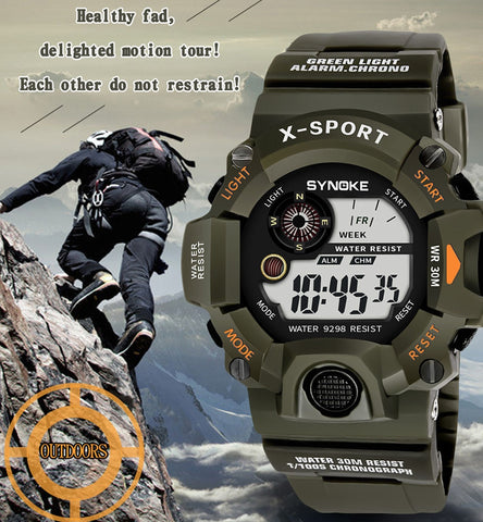 SYNOKE G Style Men Sports Watches